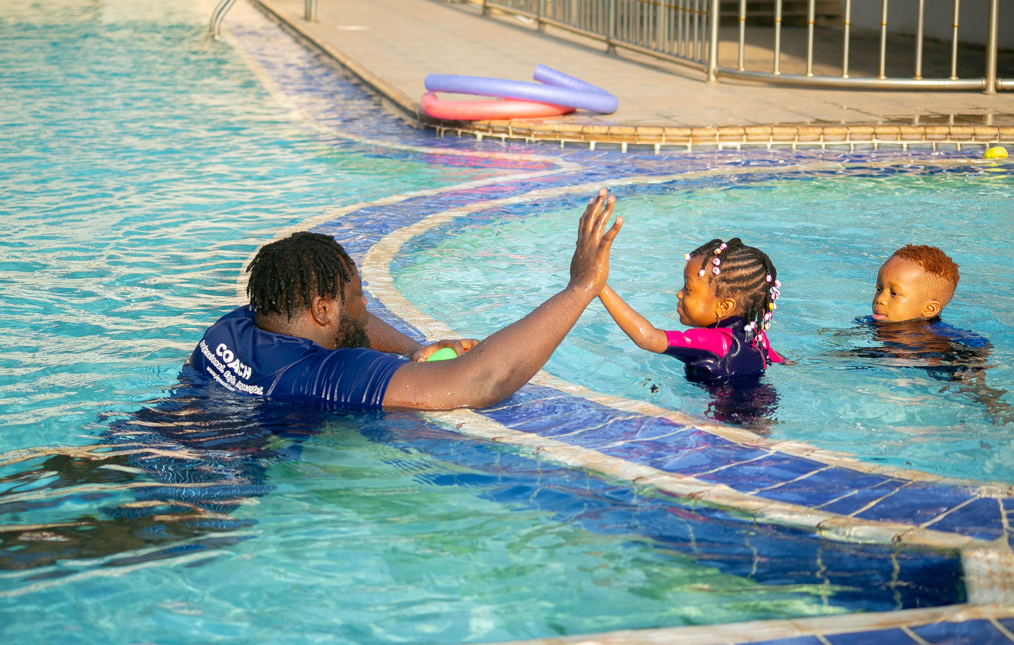 Swimming training session