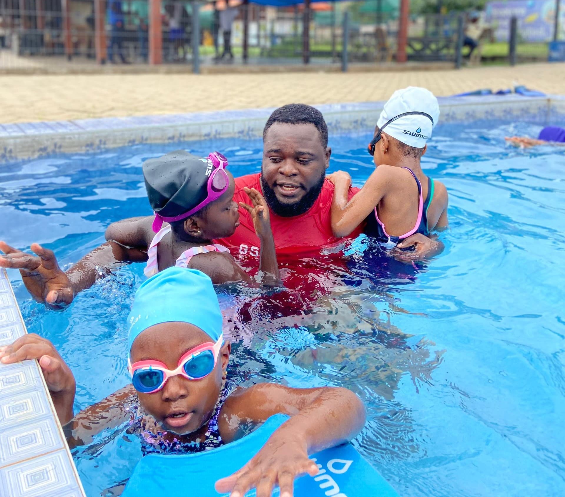 Swimming training session